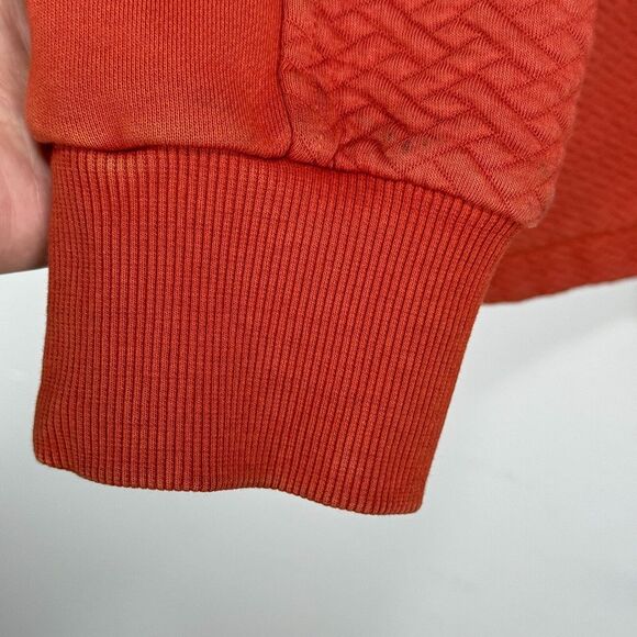 Carbon 2 Cobalt Sweater Jacket Men Medium Orange Full Zip Snap Cotton Blend - Picture 7 of 9